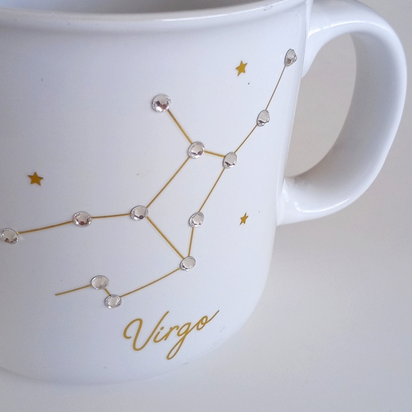 Virgo Astrological Jeweled Bling Coffe Mug - Picture 4 of 7